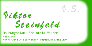 viktor steinfeld business card